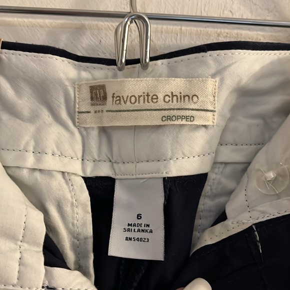 Gap Favorite Chino Cropped Pants, size 6, navy, NWT - Picture 11 of 12